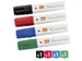Viltstift Nobo whiteboard Glide schuin assorti 10mm 4st