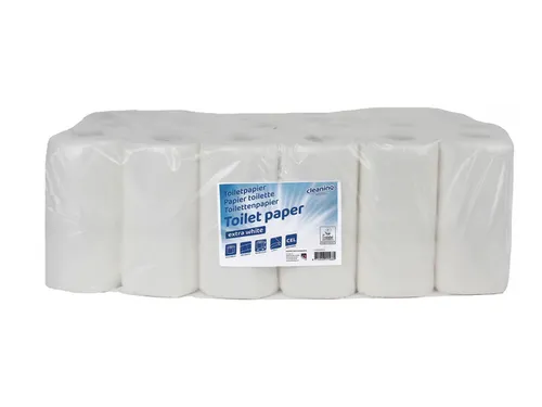 Toiletpapier Cleaninq 2-laags extra wit 200vel 48 rollen