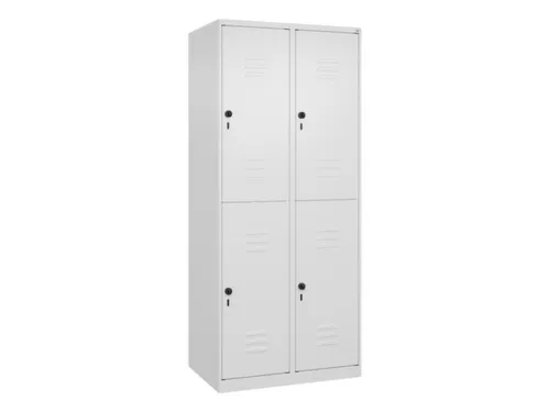 dubbeldekse locker,HxBxD 1850x800x500mm,2x2vak.,vak B 400mm