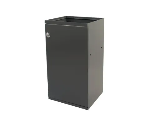 Modulaire Afvalbak met Deur en Zakhouder 85 liter Donkergrijs