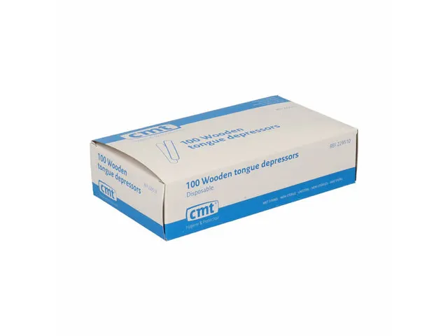 Abaisse-langue Premium Bois 150x18mm Boîte de 5000 pièces