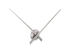 Wandklok- Ø 85 cm- Aluminium Zilver 'Hands'