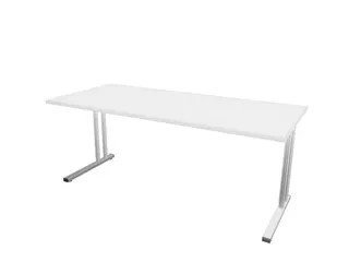 In hoogte verstelbaar bureau,HxBxD 720-840x1800x800mm,Bl-wit - 1