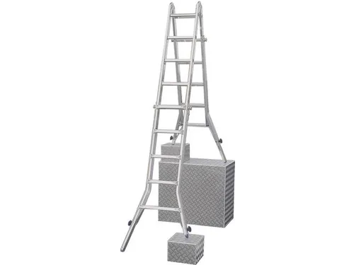 multifunctionele telescoopladder,4x4,sporten,balk L 4,2m,aluminium