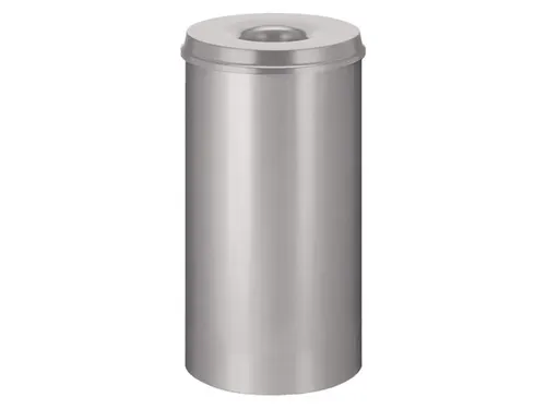 Papierbak met vlamdover Vepabins 50 liter 33.5cm x 63cm Lichtgrijs