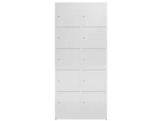 lockerkast,HxBxD 1800x800x500mm,2x5vakken,cil.-slot,romp RAL7035 - 3