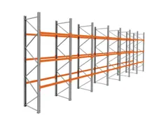 palletstelling,basis+6xaanbouw,HxBxD 3990x13575x1100mm,vakl. 3000kg