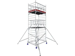 rolsteiger,werk H 6,3m,steiger H 5,45m,2platform(s),m. luik - 1
