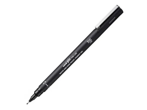Fineliner Uni-ball PIN 09 Fineliner 0,9mm Zwart