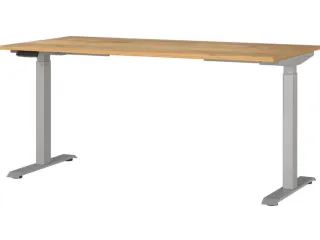 Elektrisch ihv bureau,HxBxD 720-1200x1600x800mm,blad Navarra-eiken - 1