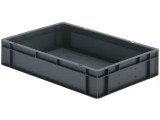 Euronorm-stapelbak 22l 120x600x400mm Wanden/bodem Gesloten Grijs - 1