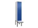 locker voor scheiding van kleding,HxBxD 2120x400x815mm,1vak