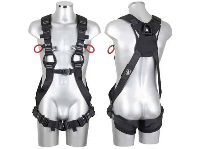 Edge Winx lichtgewicht harnas 3D met rugpadding, zwart, maat 2XL/3XL