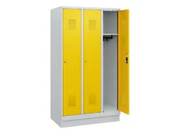 schoollocker,HxBxD 1630x900x500mm,3vak,vak B 300mm,cil.-slot,sokkel