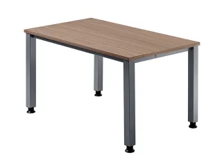 In hoogte verstelbaar bureau,HxBxD 680-760x1200x800mm,blad notenboom - 1