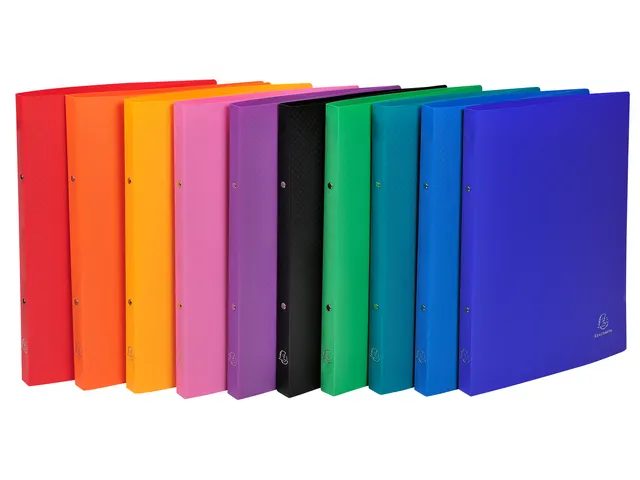 Ringband Exacompta A4 2-rings O-mech 15mm PP assorti