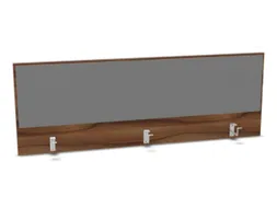 opzetpaneel bureau aanbouw achter NP-tiepolo nut BN8078-grijs 1600mm