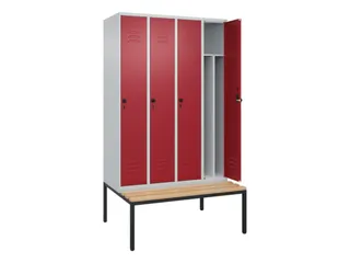 locker voor scheiding van kleding,HxBxD 2120x1200x815mm,4vak - 2
