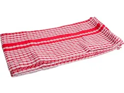 Handdoek 50x70cm gewafeld rood, pak van 3 stuks