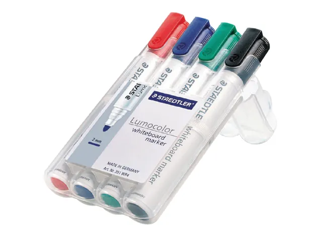 Whiteboardmarker Staedtler Lumocolor 351 set à 4 stuks assorti