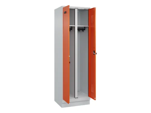 locker voor scheiding van kleding,HxBxD 1950x600x500mm,2vak