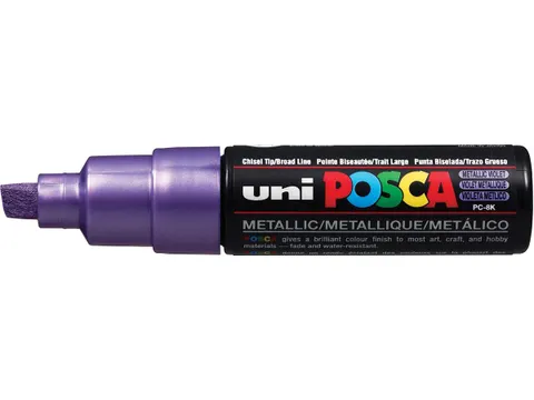 uni-ball Paint Marker op waterbasis Posca PC-8K paars metaal