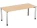 Bureau 4-Poot Ronde Buis Hxbxd 680-800X1800X800Mm Beuken