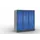 lockerkast,HxBxD 1255x1150x640mm,3x3vakken,romp RAL7021,front RAL5010