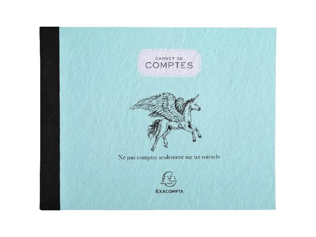 Carnet de comptes pocket 11x15cm 40 pages -