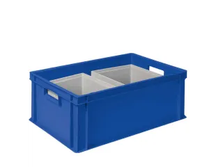Euronorm-stapelbak,m. 2isoleerboxen,HxLxB 220x600x400mm,44,5/10,4l - 5