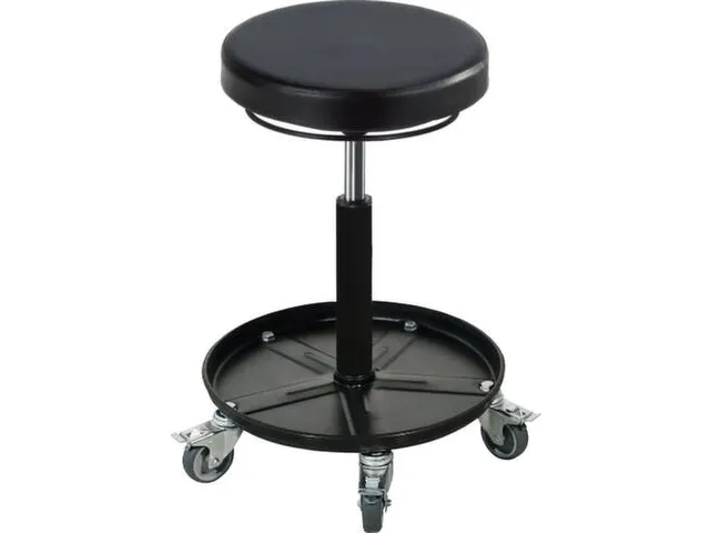 draaibare kruk,zitting HxØ 420-550x340mm,PU-schuim-ronde zitting zwar