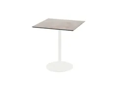 bistrotafel,HxBxD 730x700x700mm,rechthoekig,schotelvoet wit