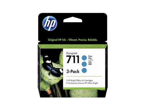 HP 711 Inktcartridge CZ134A Blauw High Capacity Origineel