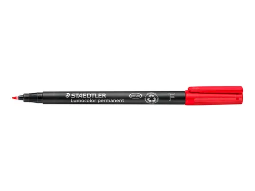 Viltstift Staedtler OHP Lumocolor 318 Fijn 0.6mm Rood