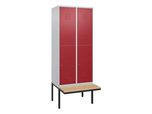 Dubbeldekse dekenkist,HxBxD 2120x800x815mm,2x2vak.,vak B 400mm