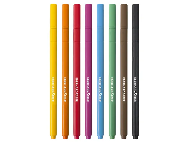 Viltstiften Eberhard Faber kartonetui 8 stuks