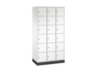 lockerkast,HxBxD 1950x920x500mm,3x6vakken,cil.-slot,sokkel - 2