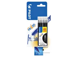 Rollerpenvulling Pilot Frixion Ball 0.7mm Zwart Medium Blister à 6 st