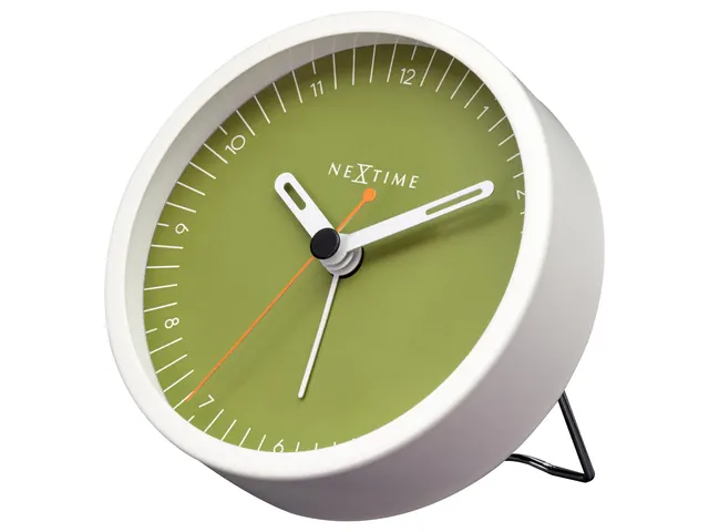 Wekker Nextime Small 9 cm groen