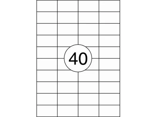 Etiket Rillstab 52.5x29.7mm Wit