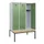 locker met bank,HxBxD 1950x1200x815mm,3vak,vak B 400mm,cilinderslot