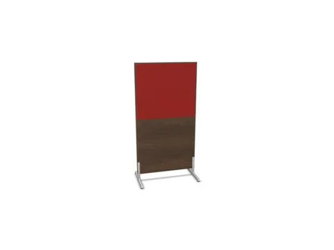 scheidingswand,HxB 1545x800mm,NV bruin hickory,BN4011-rood
