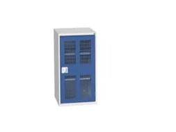 universele kast,HxBxD 1000x525x550mm,2xStalen bodem,draaigrendelslot