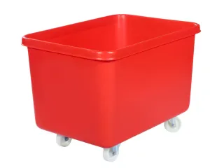 Verrijdbare Rechthoekige Bak 340 Liter Hxbxd 711x991x686mm Pe Rood - 1