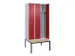 locker voor scheiding van kleding,HxBxD 2120x900x815mm,3vak