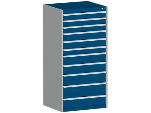 ladekast HxBxD 1600x800x750mm 11laden zware lasten RAL7035 RAL5010