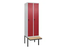 locker voor scheiding van kleding,HxBxD 2120x600x815mm,2vak