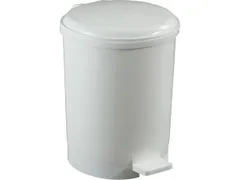 Pedaalemmer CEP 20 liter wit met soepel voetpedaal