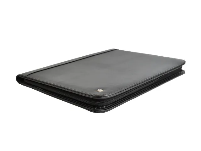 DESQ A4 Conferentiemap Met Ritssluiting en Schrijfblok