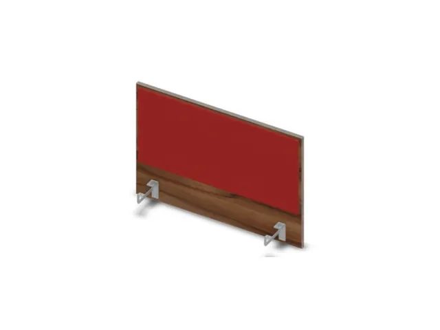opzetpaneel bureau aanbouw achter NP-tiepolo nut BN4011-rood 800mm
